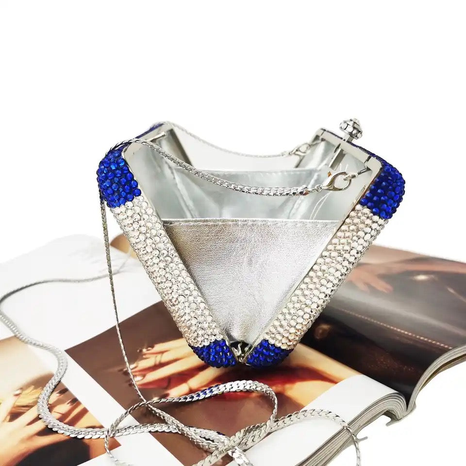 Israel Flag Jewel Bedazzled Clutch