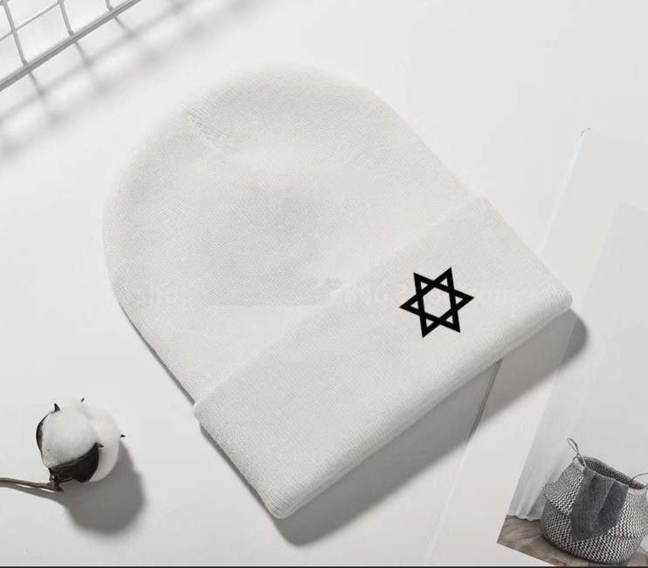 Am Israel Chai - Israel Star of David Beanie