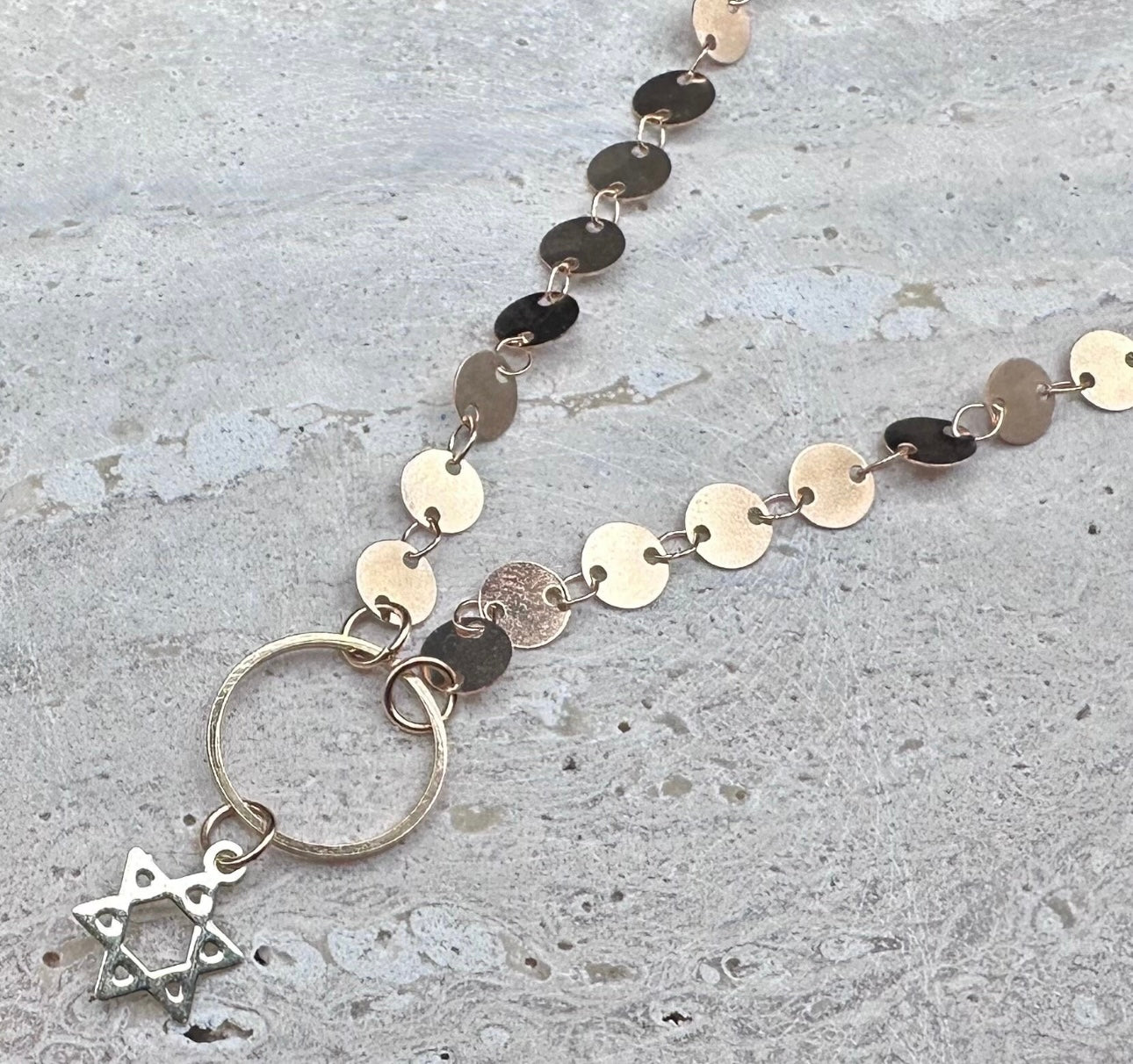 Gold Magen David Necklace