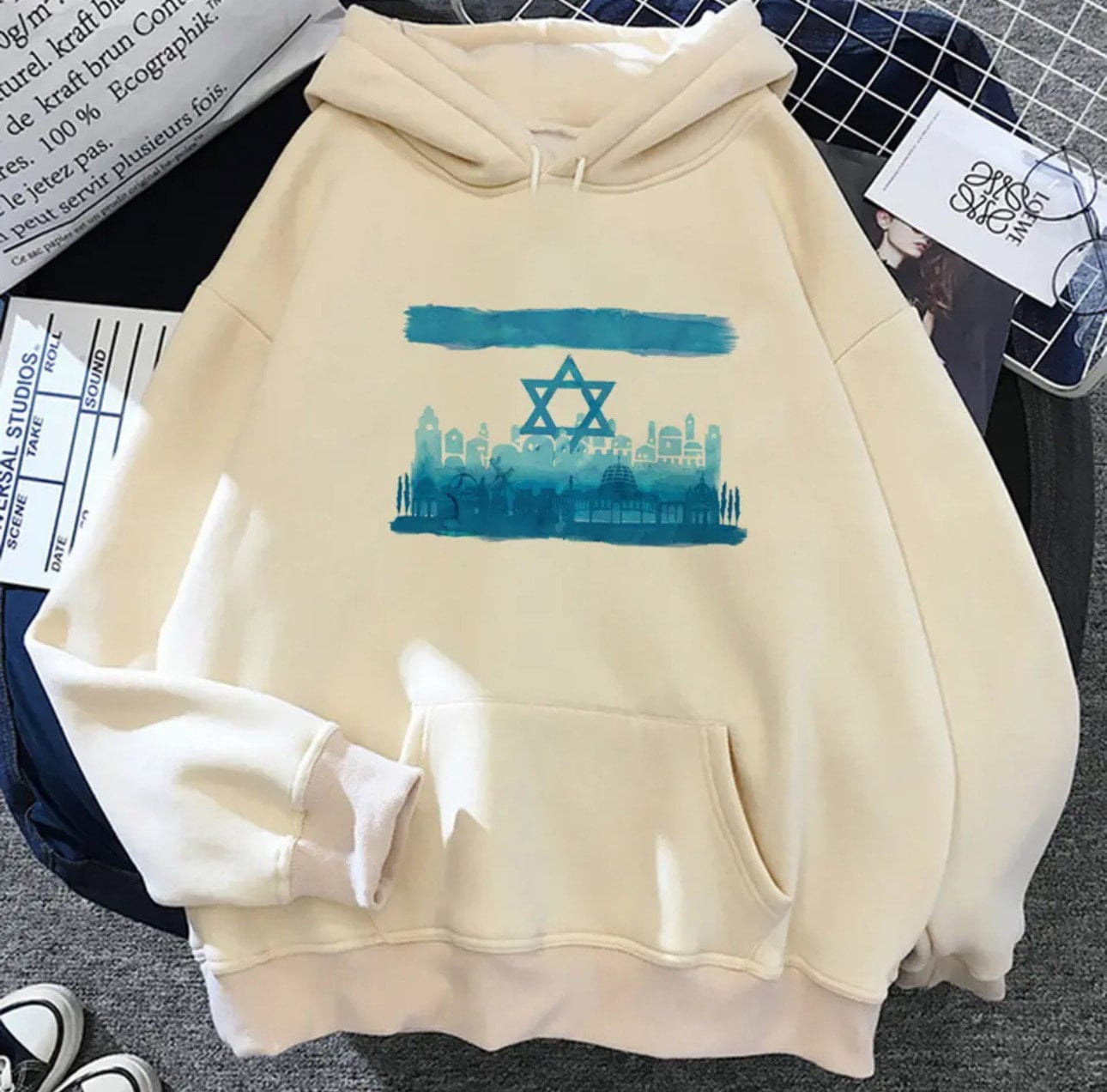 Israel Hoodie - Cream