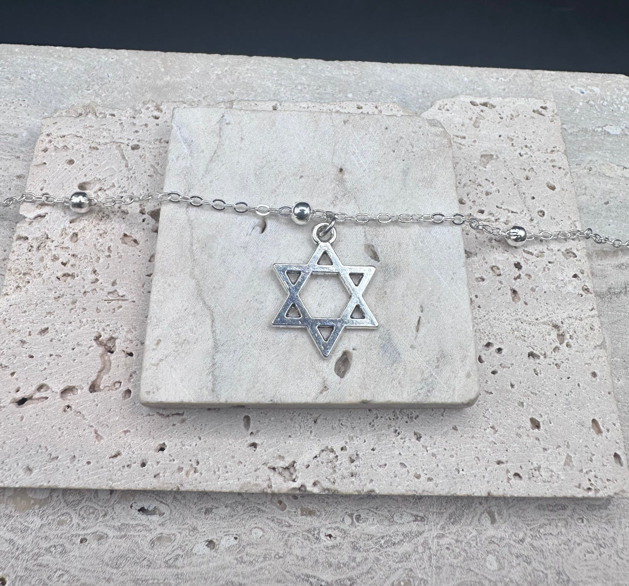 Silver Magen David Star of David Pendant Necklace