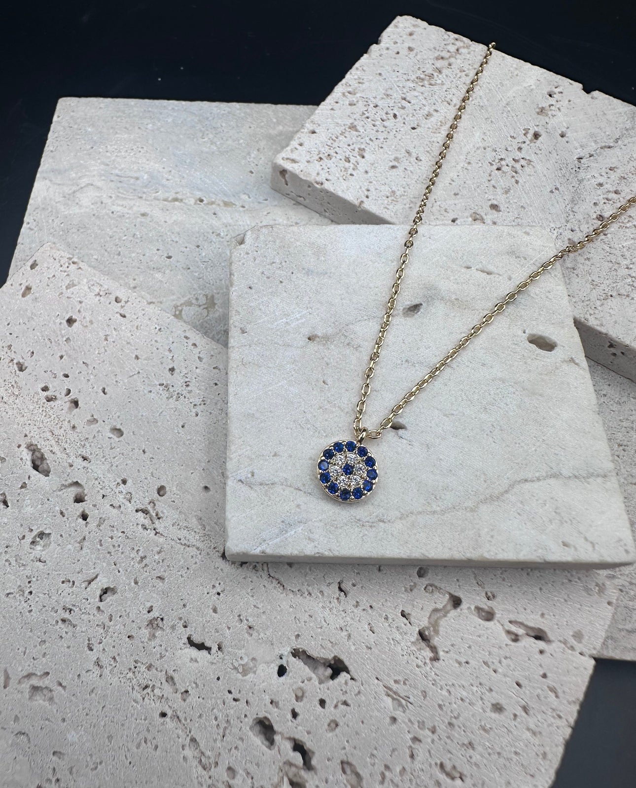 Evil Eye Necklace Gold