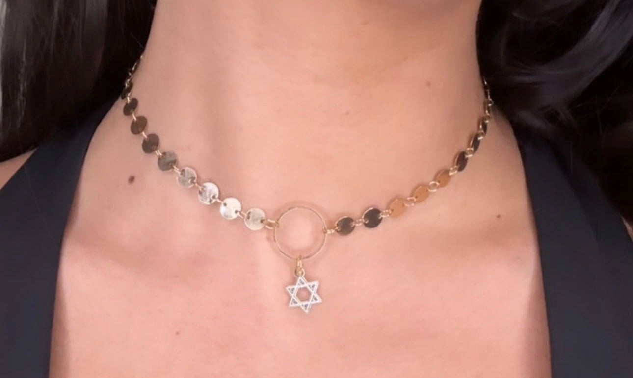 Gold Magen David Necklace