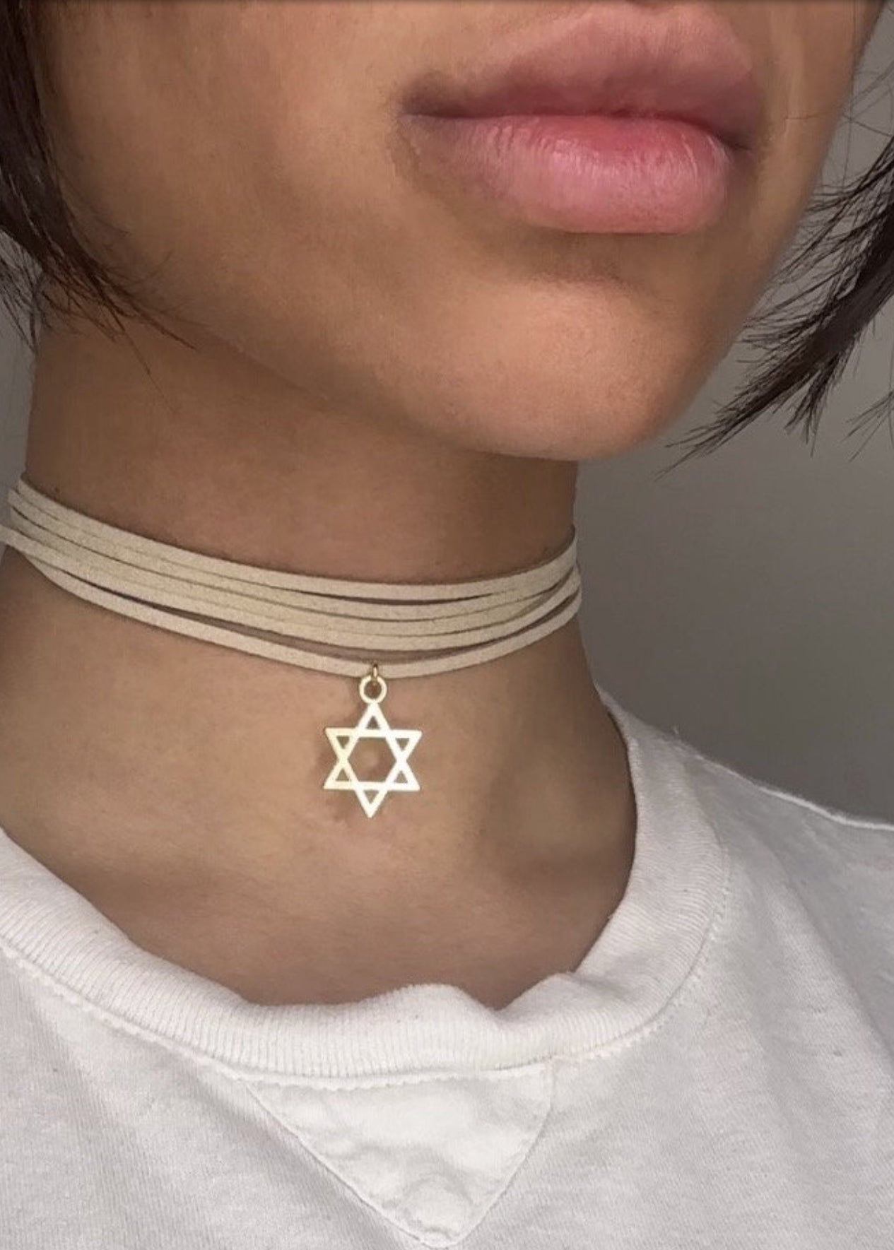 DIFFERENT COLORS AVAILABLE Women’s Custom Choker Necklace With Choice of Pendant