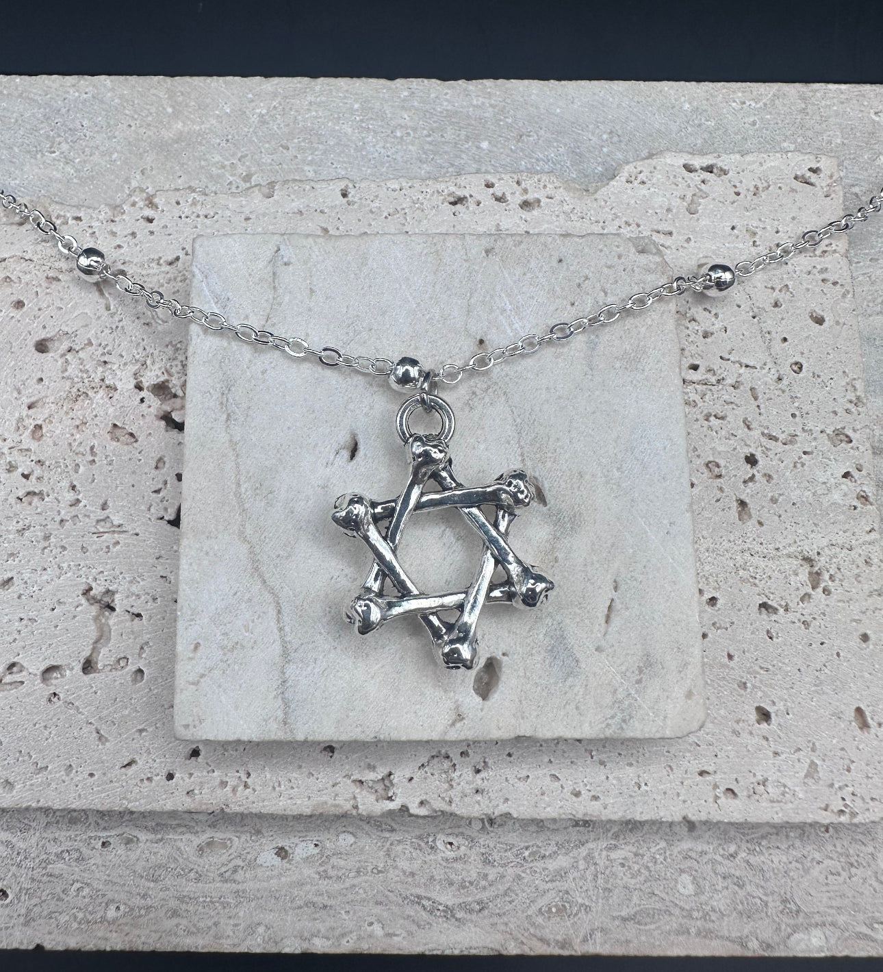 Silver Magen David Star of David Pendant Necklace