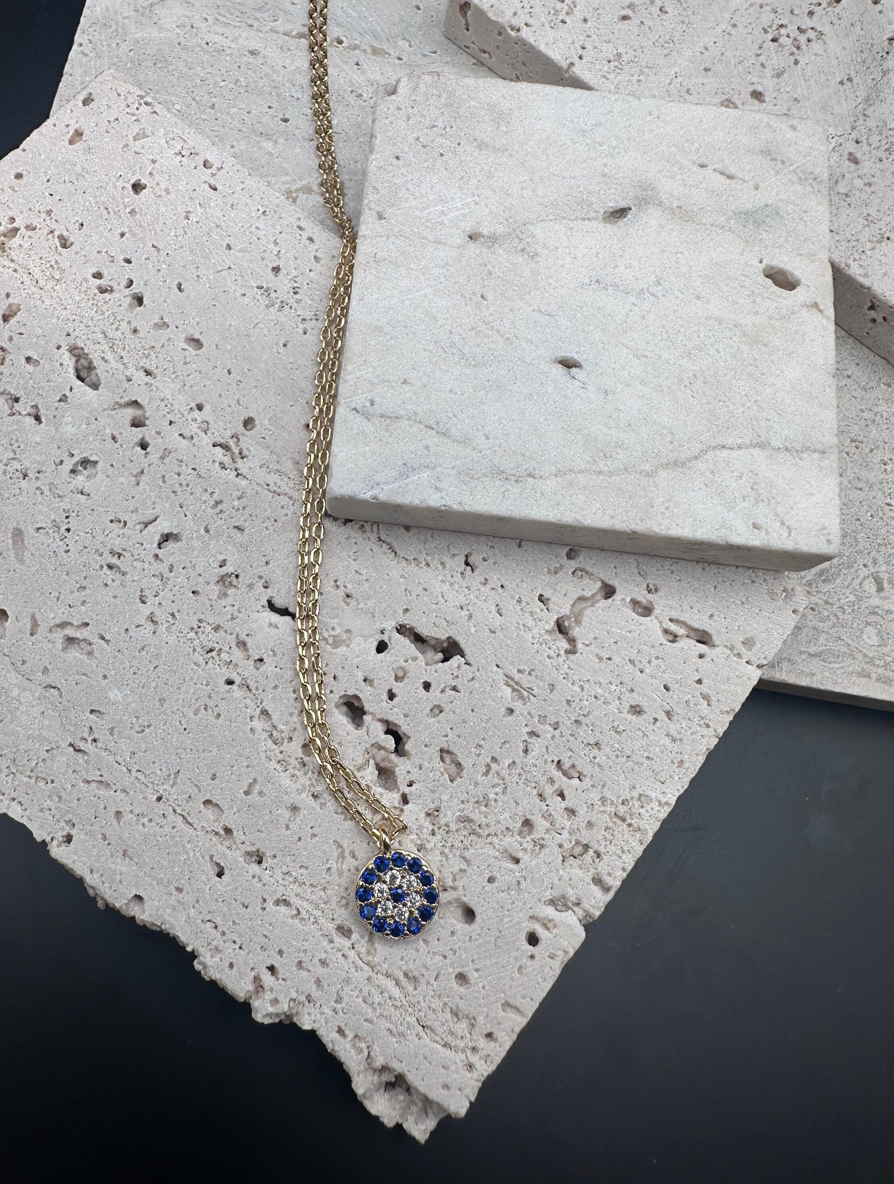 Evil Eye Necklace Gold