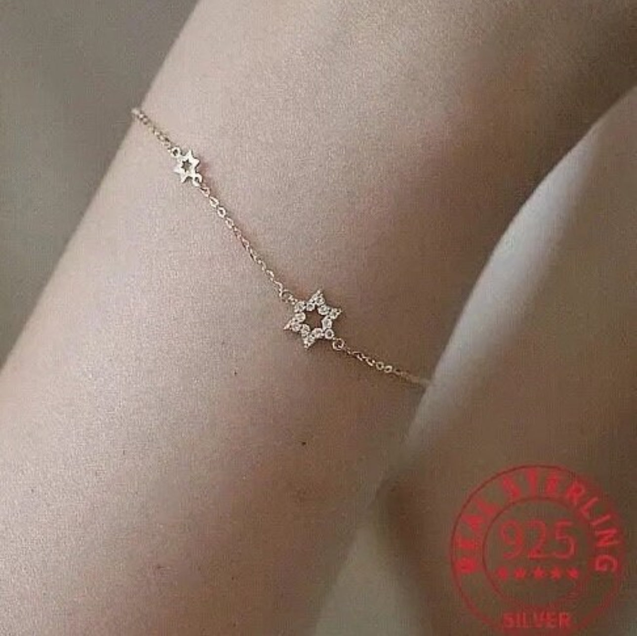 Jewish Star of David , Magen David Bracelet - Gold or Silver