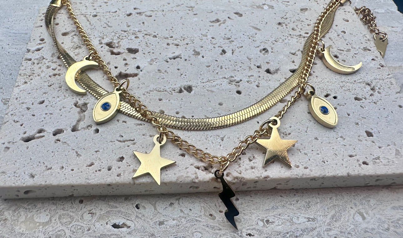 Evil Eye Bracelet - Gold