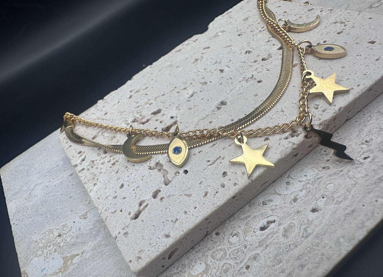 Evil Eye Bracelet - Gold